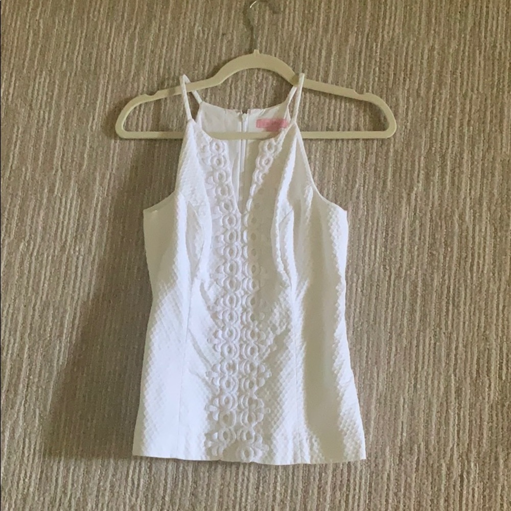 White lily pulitzer white tank